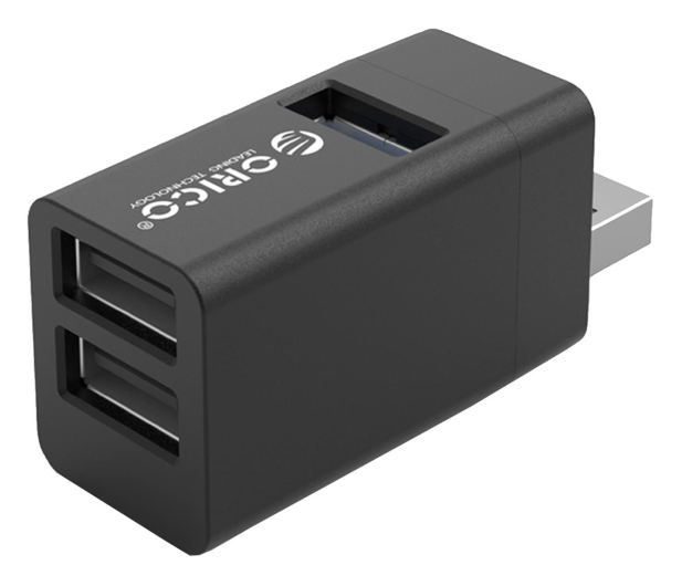 Orico Hub USB 3.1 (3x USB-A) MINI-U32L-BK-BP - 1053715 - zdjęcie
